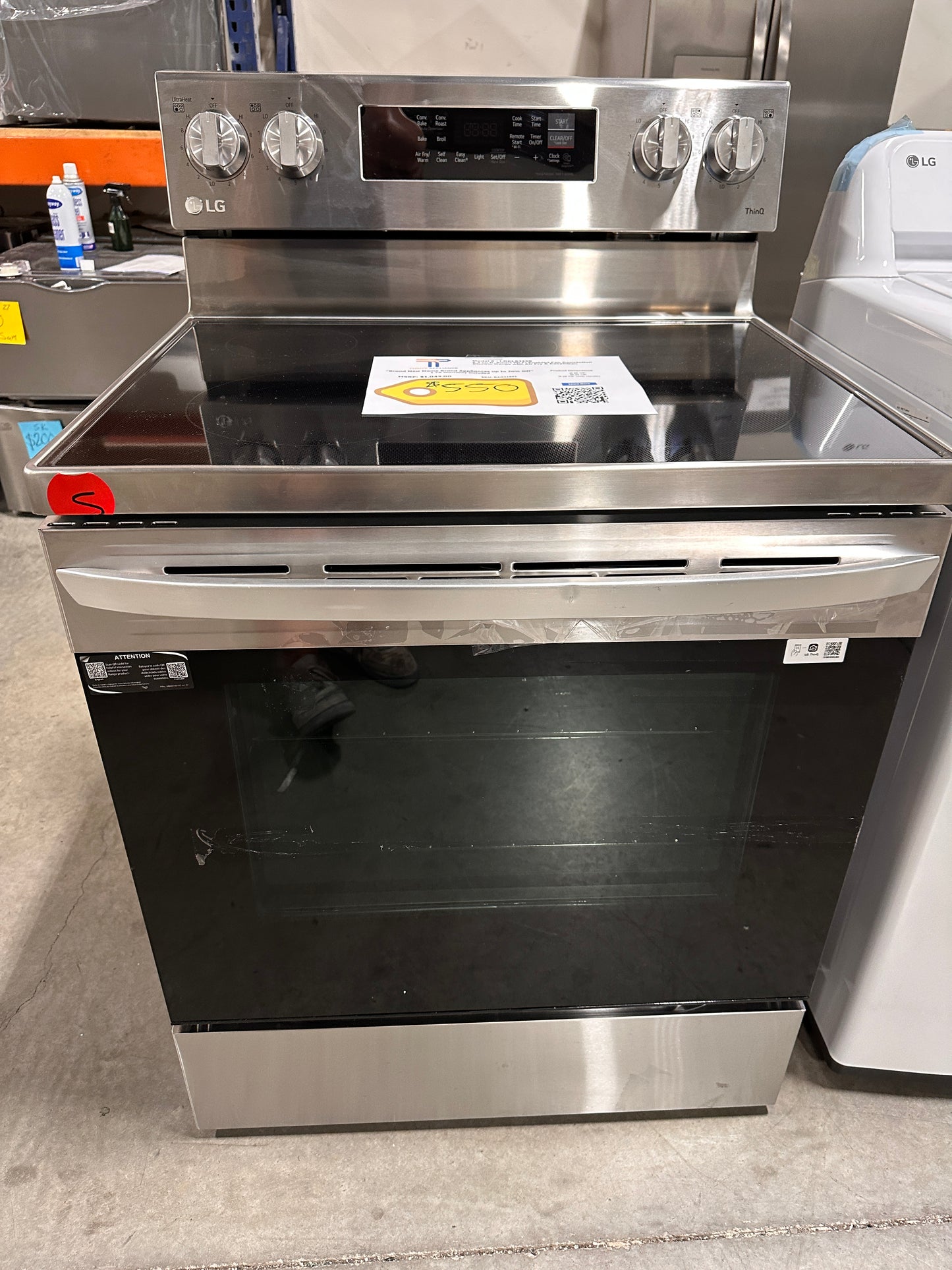 ELECTRIC CONVECTION RANGE WITH EASY CLEAN MODEL: LREL6323S  RAG11851