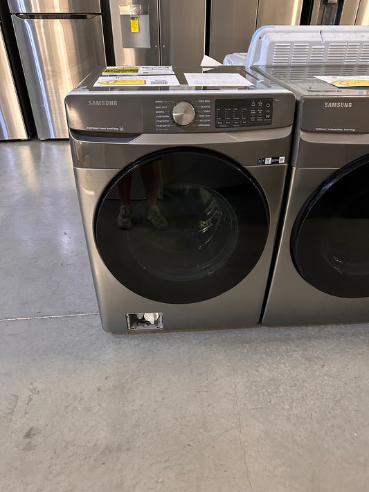 GREAT NEW SAMSUNG STACKABLE SMART FRONT LOAD WASHER MODEL: WF45B6300AP  WAS13219
