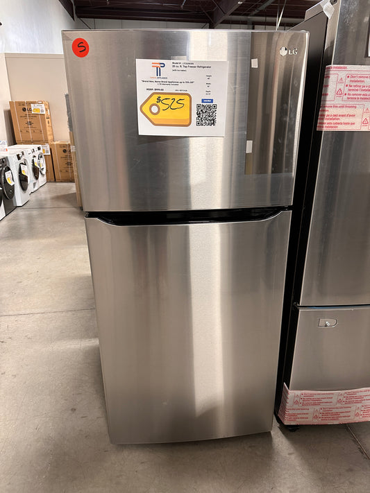 LG - 20.2 Cu. Ft. Top-Freezer Refrigerator - Stainless Steel  MODEL: LTCS20030S  REF13126