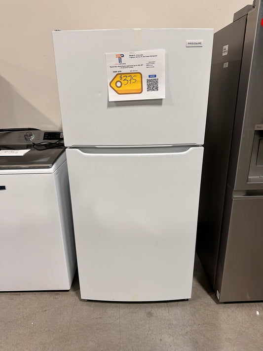 GREAT GARAGE FRIDGE TOP FREEZER WHITE REFRIGERATOR MODEL: FFTR1814WW  REF13135