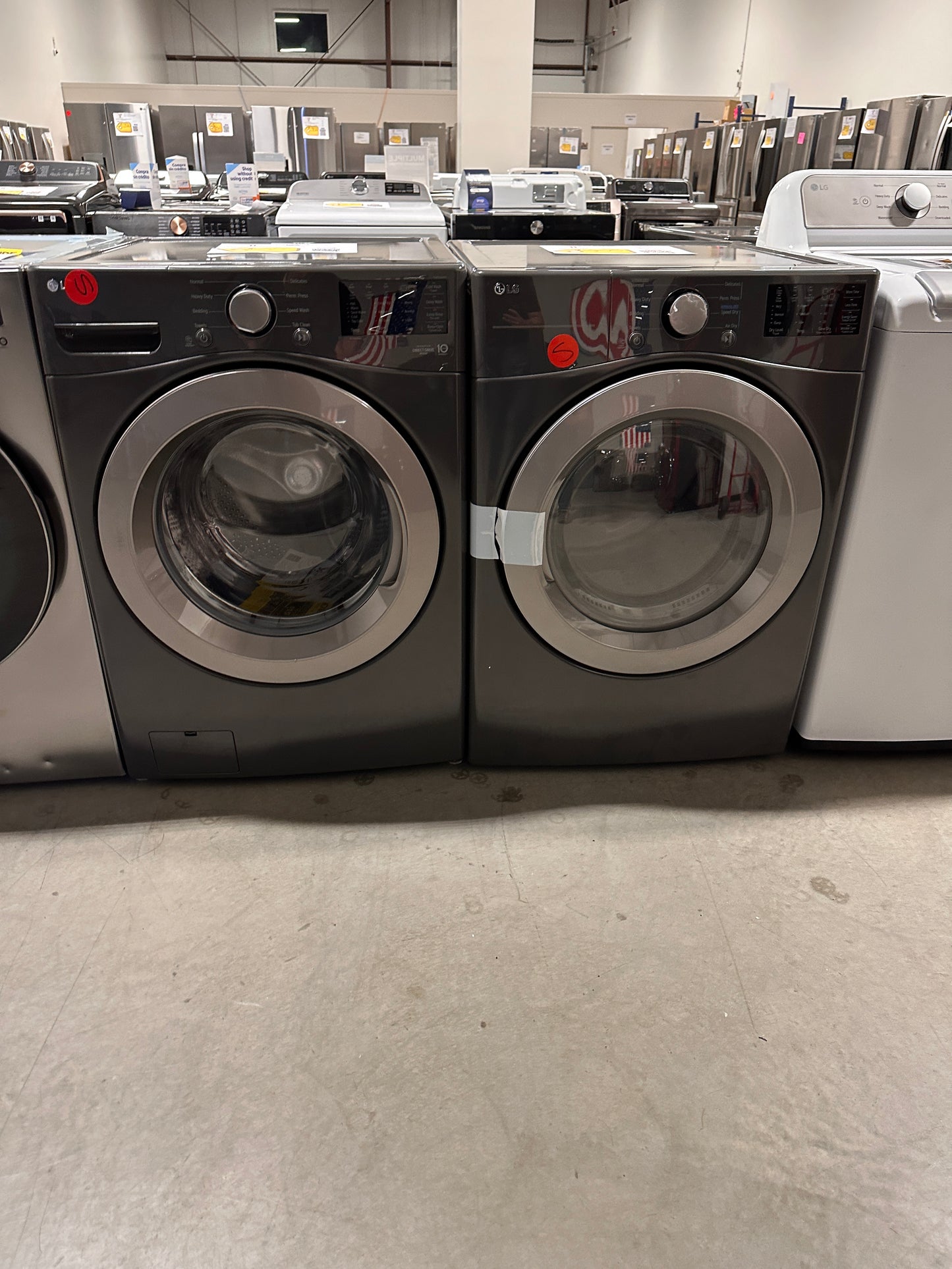BRAND NEW LG LAUNDRY SET - FRONT LOAD WASHER ELECTRIC DRYER - WAS13206 DRY11950S