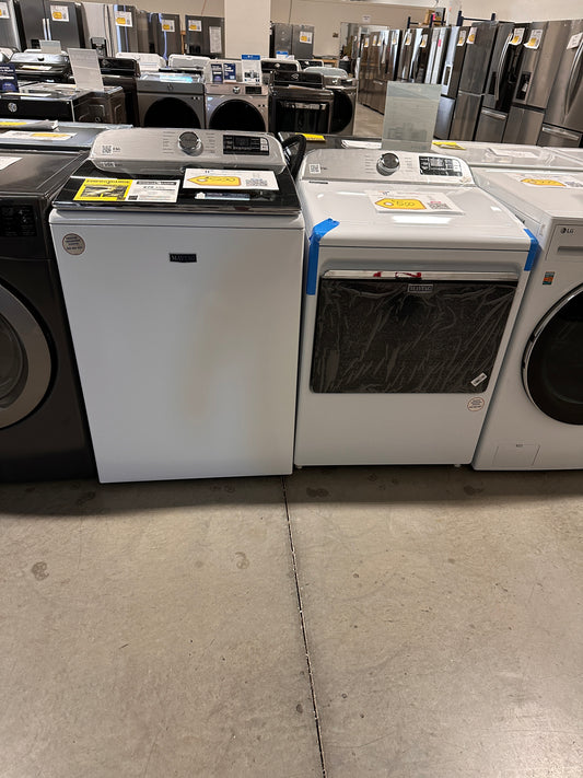 BRAND NEW MAYTAG TOP LOAD WASHER ELECTRIC DRYER LAUNDRY SET - WAS13197 DRY11957S