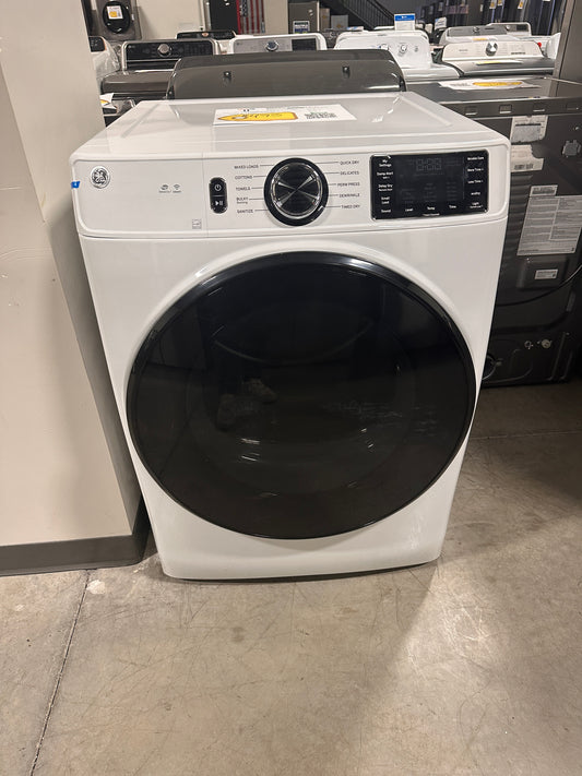 GE - 7.8 Cu. Ft. 10-Cycle Gas Dryer - White on White  MODEL:GFD55GSSNWW   DRY12501