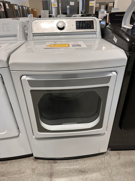 NEW LG - 7.3 Cu. Ft. Smart Electric Dryer with EasyLoad Door MODEL:DLE7400WE  DRY12489