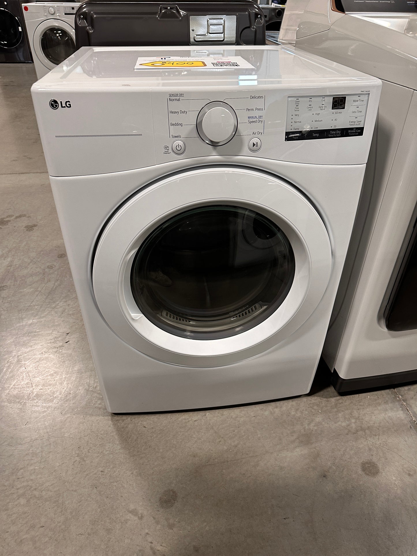 NEW LG - 7.4 Cu. Ft. Electric Dryer with Wrinkle Care - MODEL:DLE3400W  DRY12488