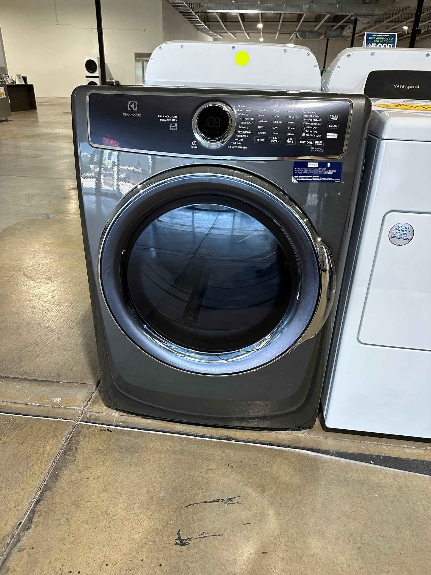 BRAND NEW ELECTROLUX ELECTRIC DRYER MODEL: ELFE7637AT0 DRY12157S