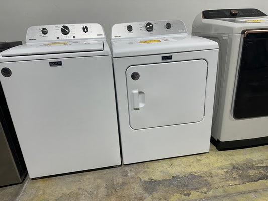 GREAT NEW MAYTAG TOP LOAD WASHER ELECTRIC DRYER LAUNDRY SET WAS12144S DRY12161S