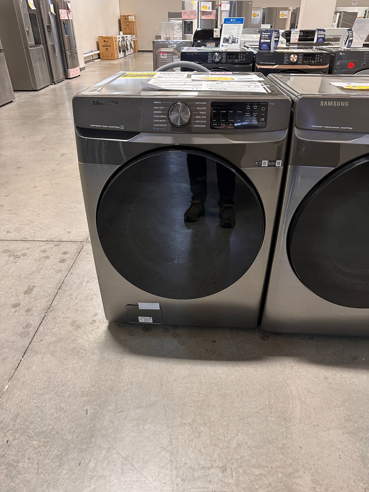 STACKABLE SMART FRONT LOAD WASHER with STEAM MODEL:WF45B6300AP  WAS13242