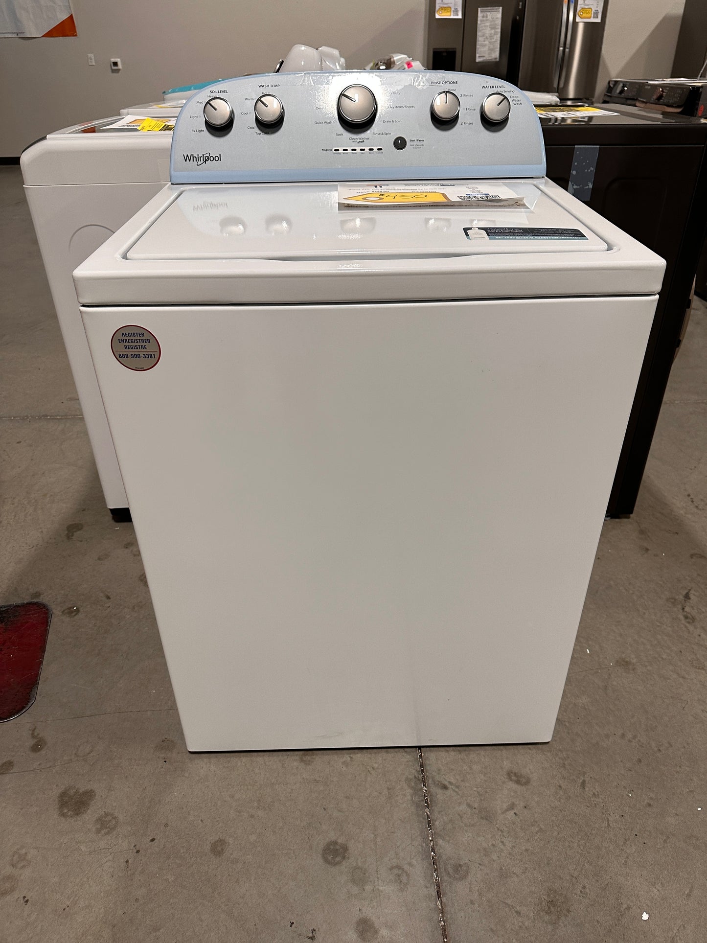 New Whirlpool - 3.5 Cu. Ft. 12-Cycle Top-Loading Washer  MODEL:WTW4816FW  WAS13244