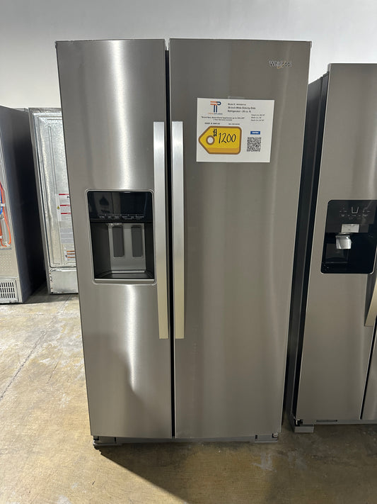 BRAND NEW WHIRLPOOL SIDE-BY-SIDE REFRIGERATOR MODEL: WRS588FIHZ REF12494S