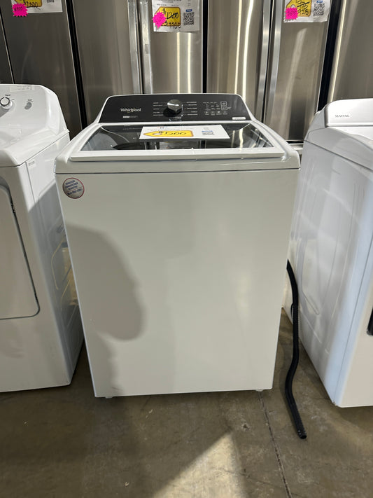 GREAT NEW WHIRLPOOL TOP LOAD WASHER with REMOVABLE AGITATOR MODEL: WTW5057LW WAS12147S