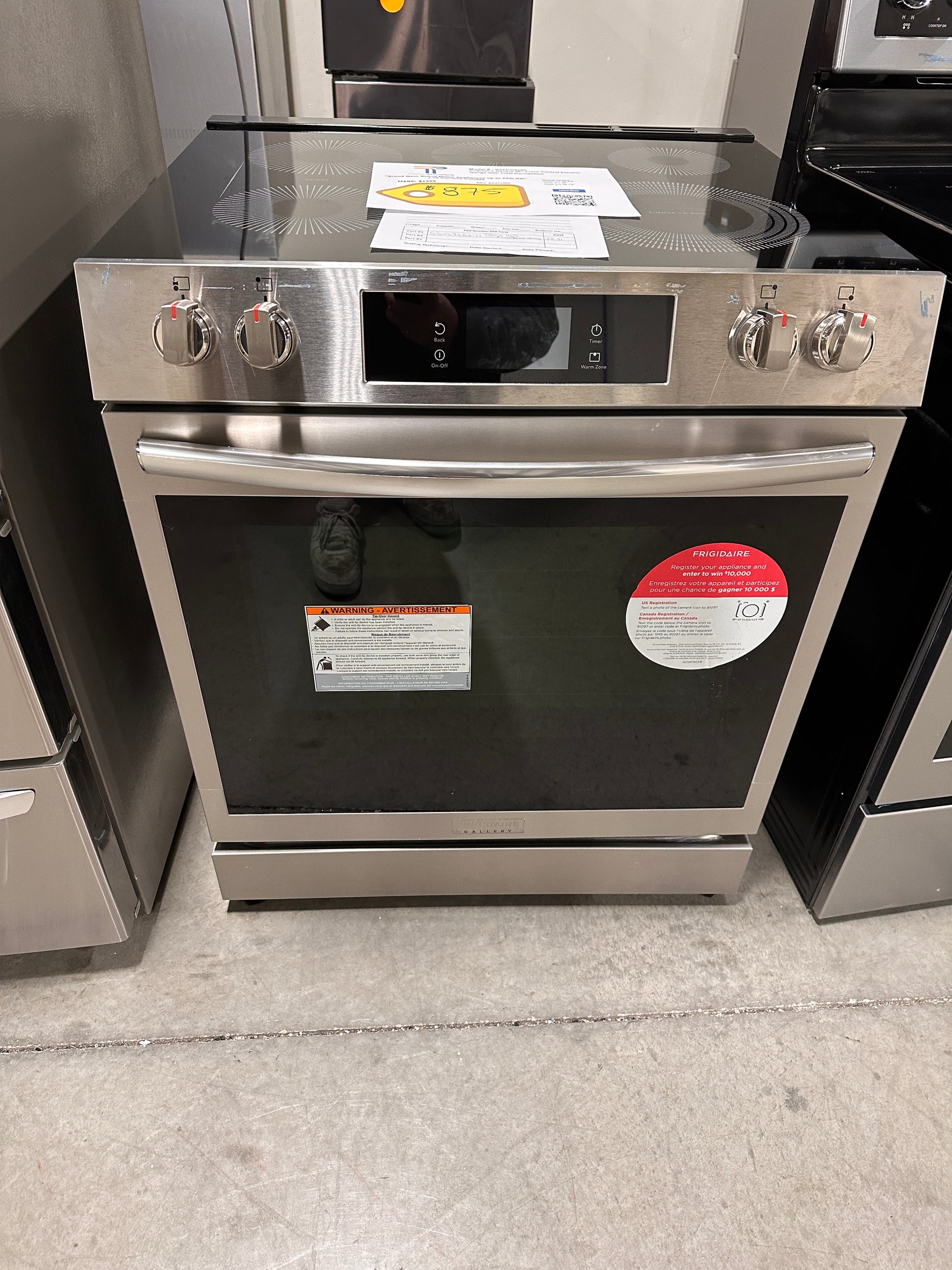 GREAT FRIGIDAIRE GALLERY TOTAL CONVECTION RANGE MODEL:GCFE3060BF RAG11 ...