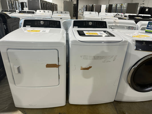 GORGEOUS NEW TOP LOAD WASHER ELECTRIC DRYER LAUNDRY SET WAS12116S DRY12133S