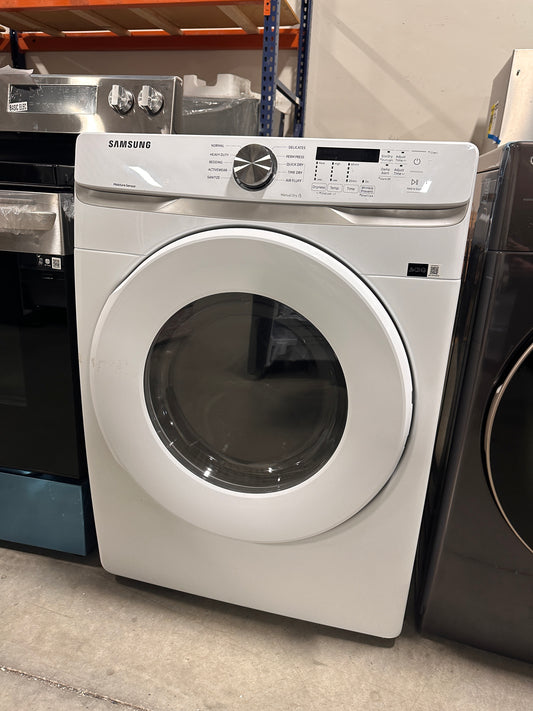 Samsung - 7.5 Cu. Ft. Stackable Electric Dryer with Sensor Dry - White  MODEL:DVE45T6000W  DRY12538