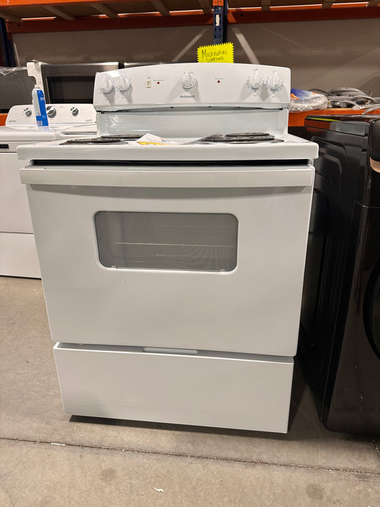 GE - 5.0 Cu. Ft. Self-Cleaning Freestanding Electric Range - MODEL:JB256DMWW  RAG11865