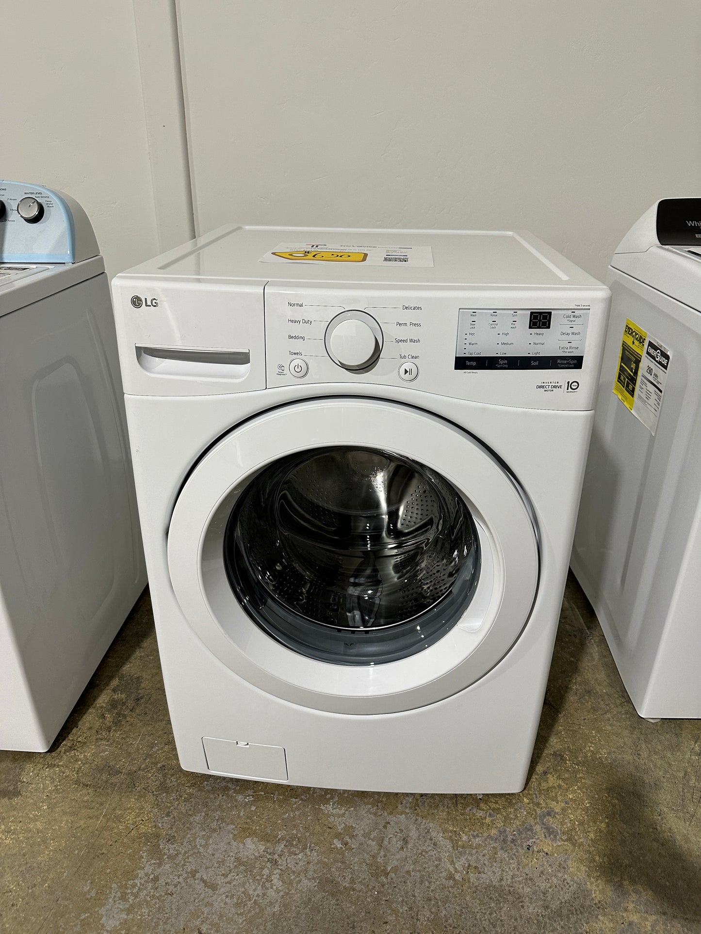 GREAT NEW LG STACKABLE FRONT-LOAD WASHER MODEL: WM3400CW WAS12160S