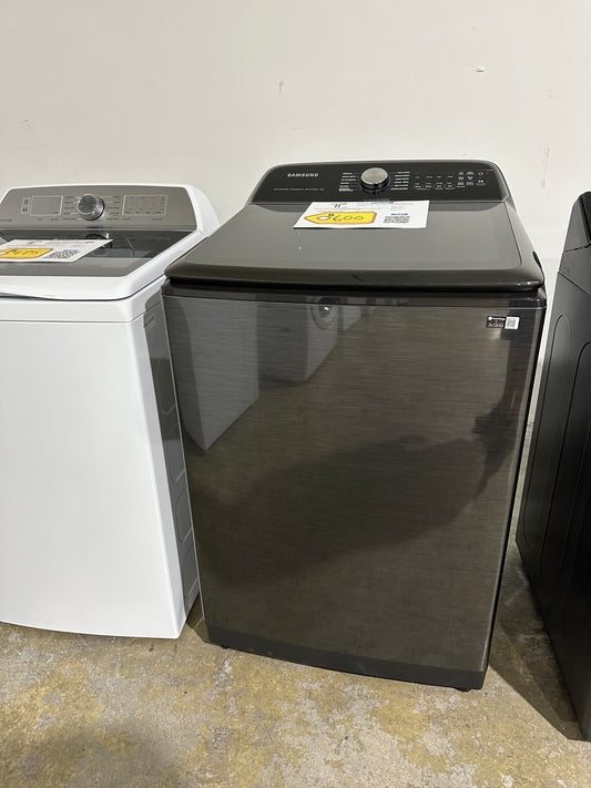GORGEOUS NEW SAMSUNG BRUSHED BLACK TOP LOAD WASHER MODEL: WA55CG7100AV WAS12152S