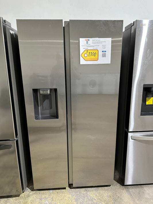 BEAUTIFUL BRAND NEW SAMSUNG SIDE-BY-SIDE REFRIGERATOR MODEL: RS27T5200SR REF12510S