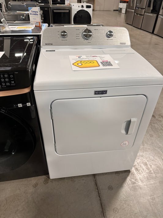 Maytag - 7.0 Cu. Ft. Electric Dryer with Wrinkle Prevent - White  MODEL: MED4500MW  DRY12542