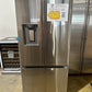 NEW SAMSUNG 22 CU FT FRENCH DOOR SMART REFRIGERATOR MODEL: RF22A4221SR REF12507S