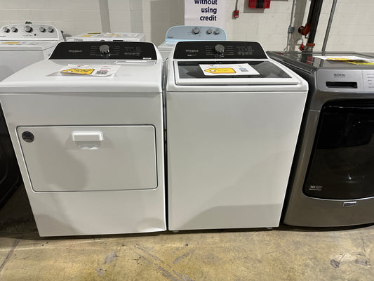 NEW WHIRLPOOL TOP LOAD WASHER ELECTRIC DRYER LAUNDRY SET WAS12180S DRY11710S