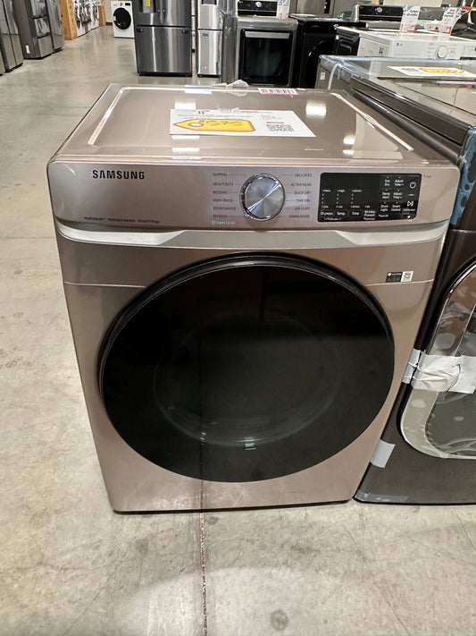 STEAM SANITIZE STACKABLE SAMSUNG SMART ELECTRIC DRYER MODEL: DVE45B6300C  DRY12564