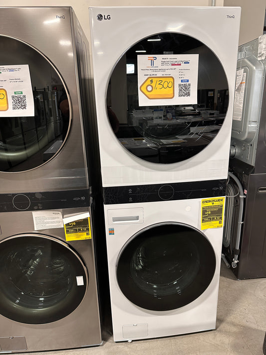 GREAT NEW LG FRONT LOAD WASHER ELECTRIC DRYER WASHTOWER MODEL: WKEX200HWA  WAS13287
