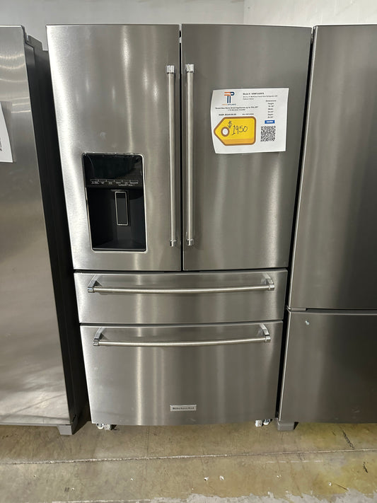 GREAT NEW KITCHENAID FRENCH DOOR REFRIGERATOR MODEL: KRMF536RPS REF13406S