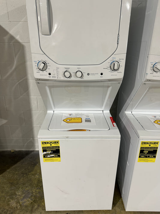 BRAND NEW GE TOP LOAD WASHER ELECTRIC DRYER LAUNDRY CENTER MODEL: GUD24ESSMWW WAS12188S