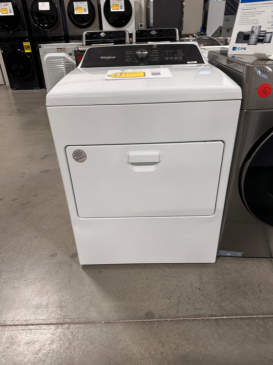 New Whirlpool - 7 Cu. Ft. Electric Dryer with Moisture Sensing - White  MODEL: WED5010LW  DRY12577