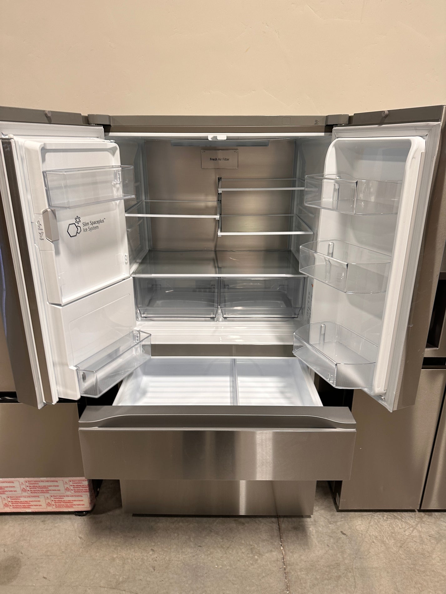 Brand new lg refrigerator with full convert drawer model lf29h8330s r