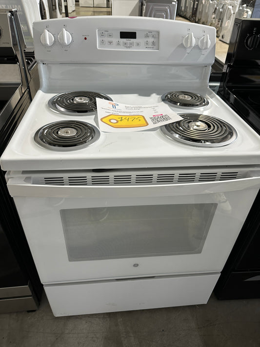 NEW GE SELF CLEANING ELECTRIC RANGE MODEL: JB256DMWW RAG11597S