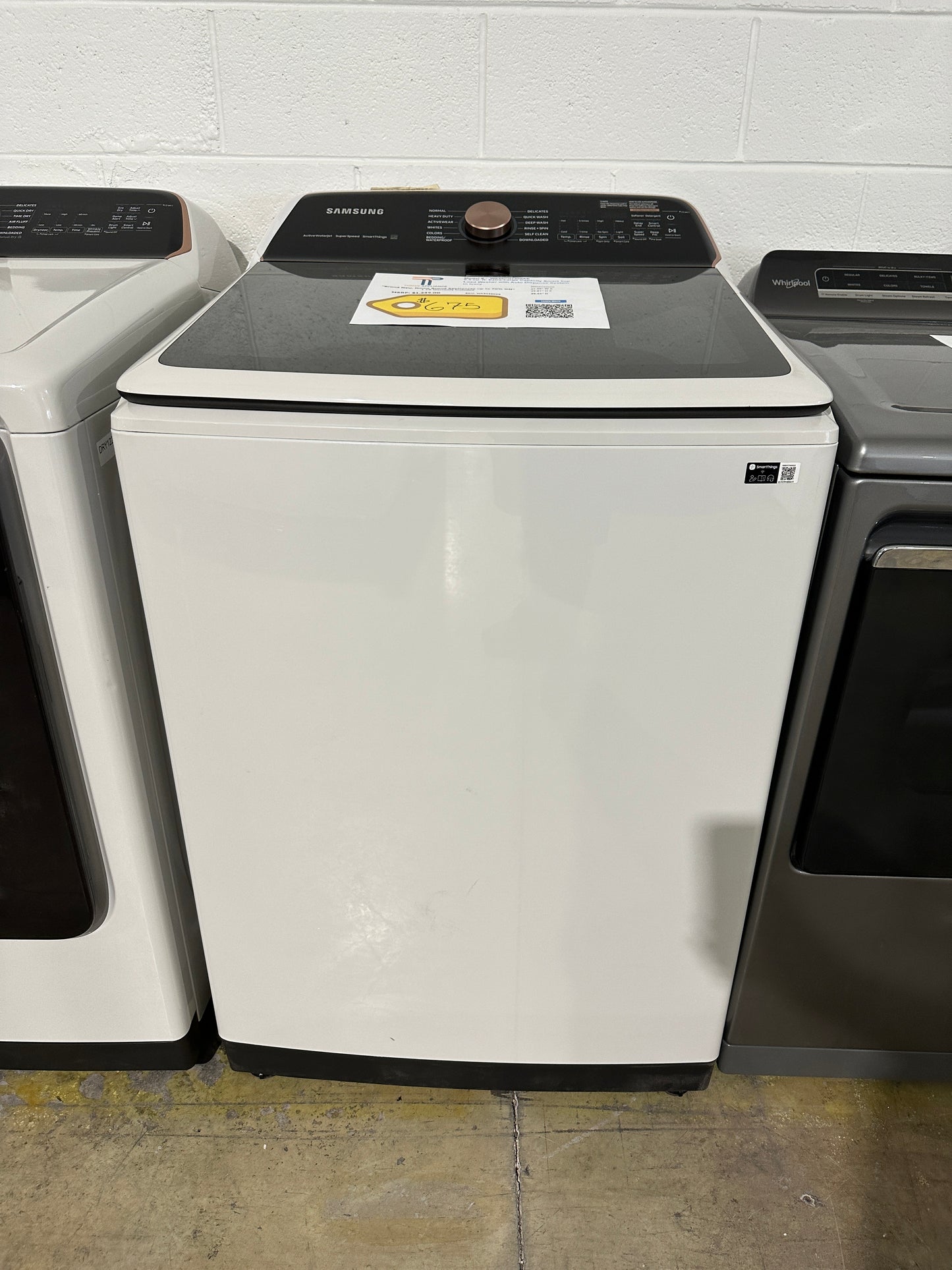 GORGEOUS NEW TOP LOAD SAMSUNG WASHER MODEL: WA55CG7500AE WAS12205S