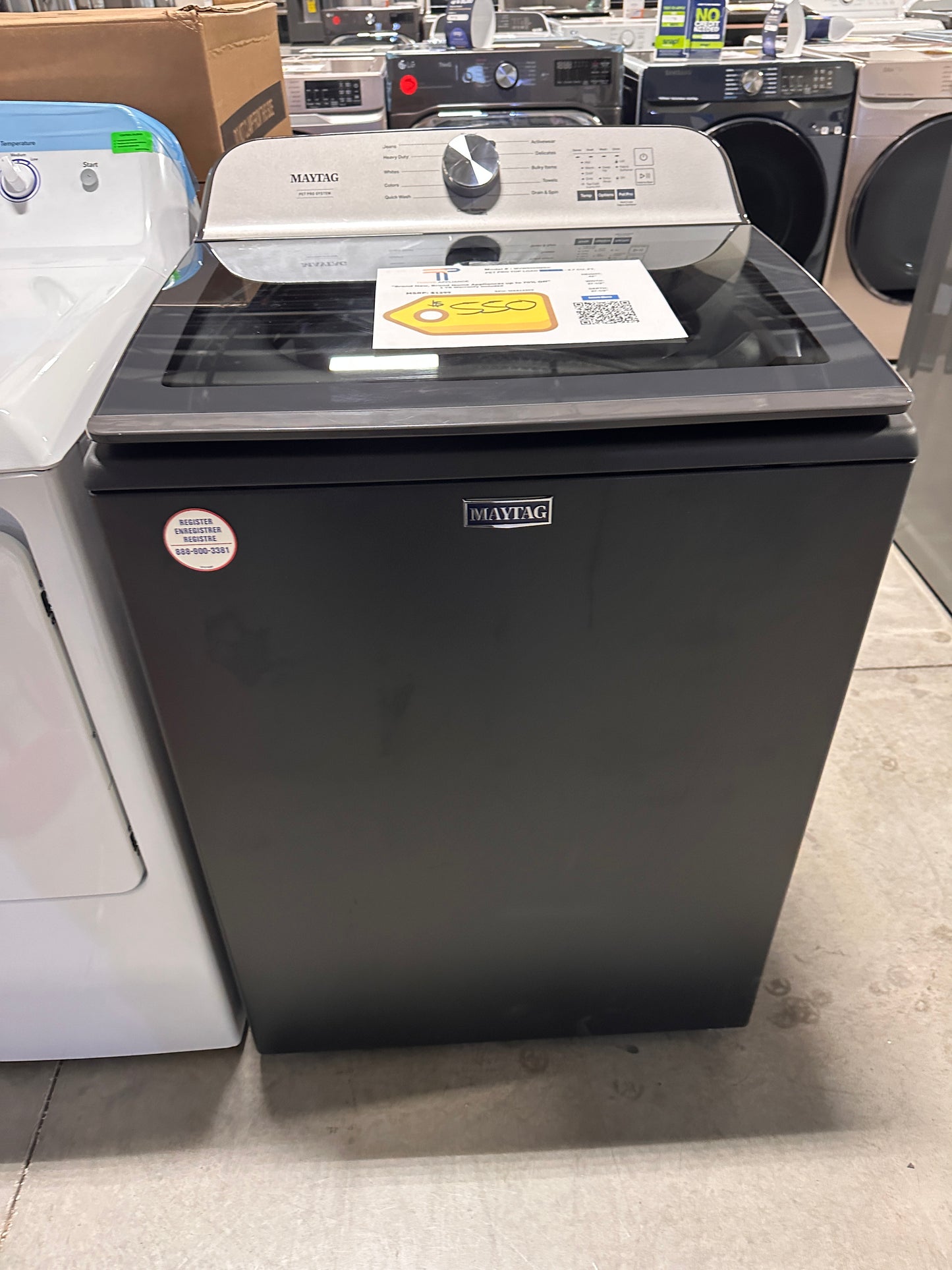 GREAT NEW TOP LOAD WASHER WITH PET PRO SYSTEM MODEL: MVW6500MBK WAS13202