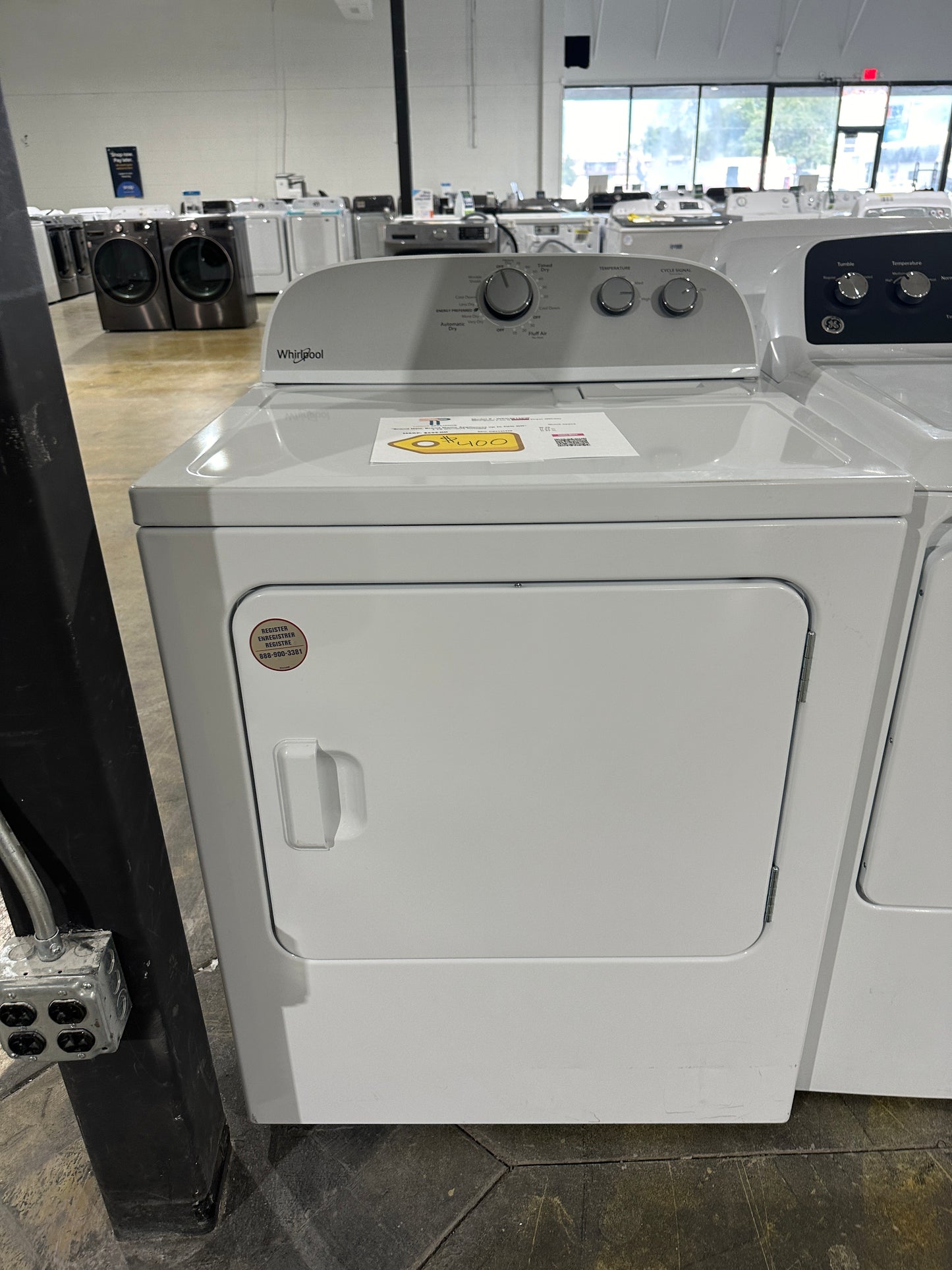 BRAND NEW WHIRLPOOL ELECTRIC DRYER MODEL: WED4815EW DRY12199S