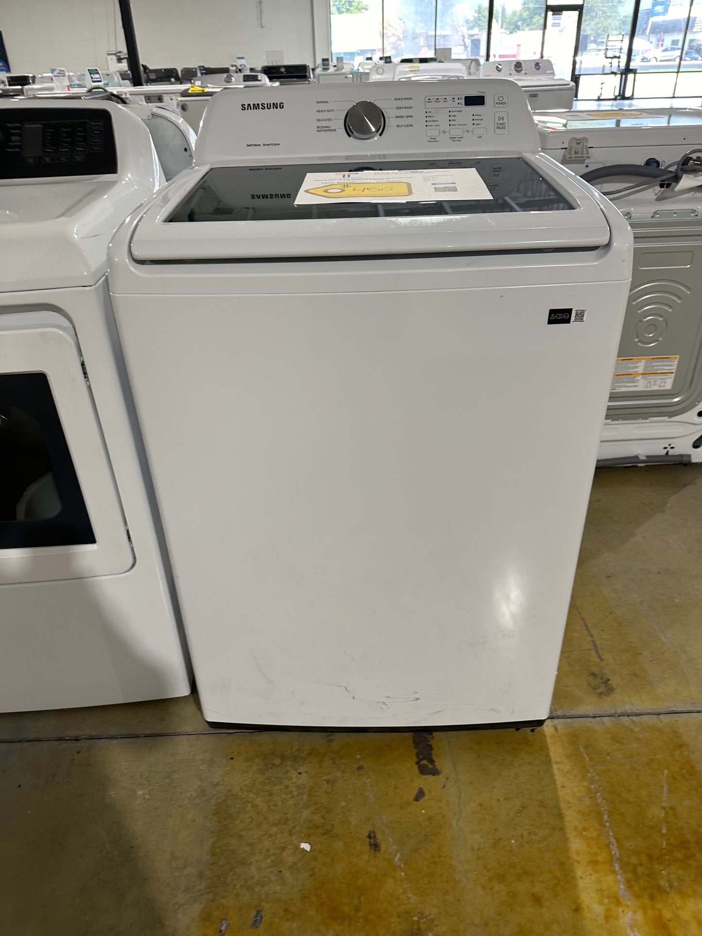 GREAT NEW SAMSUNG TOP LOAD WASHER WITH VIBRATION REDUCTION MODEL: WA45T3200AW WAS12197S