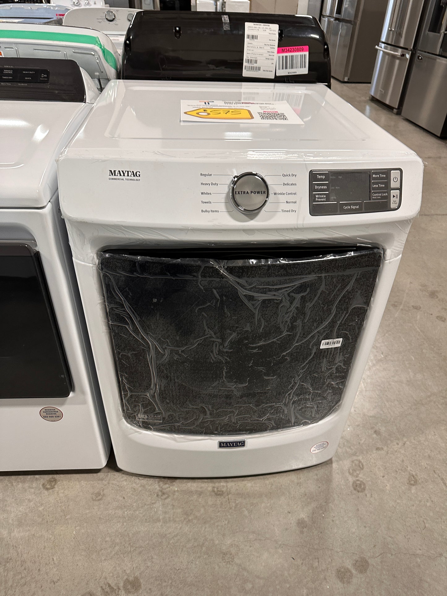 GREAT NEW STACKABLE ELECTRIC DRYER MODEL: MED5630HW DRY12589