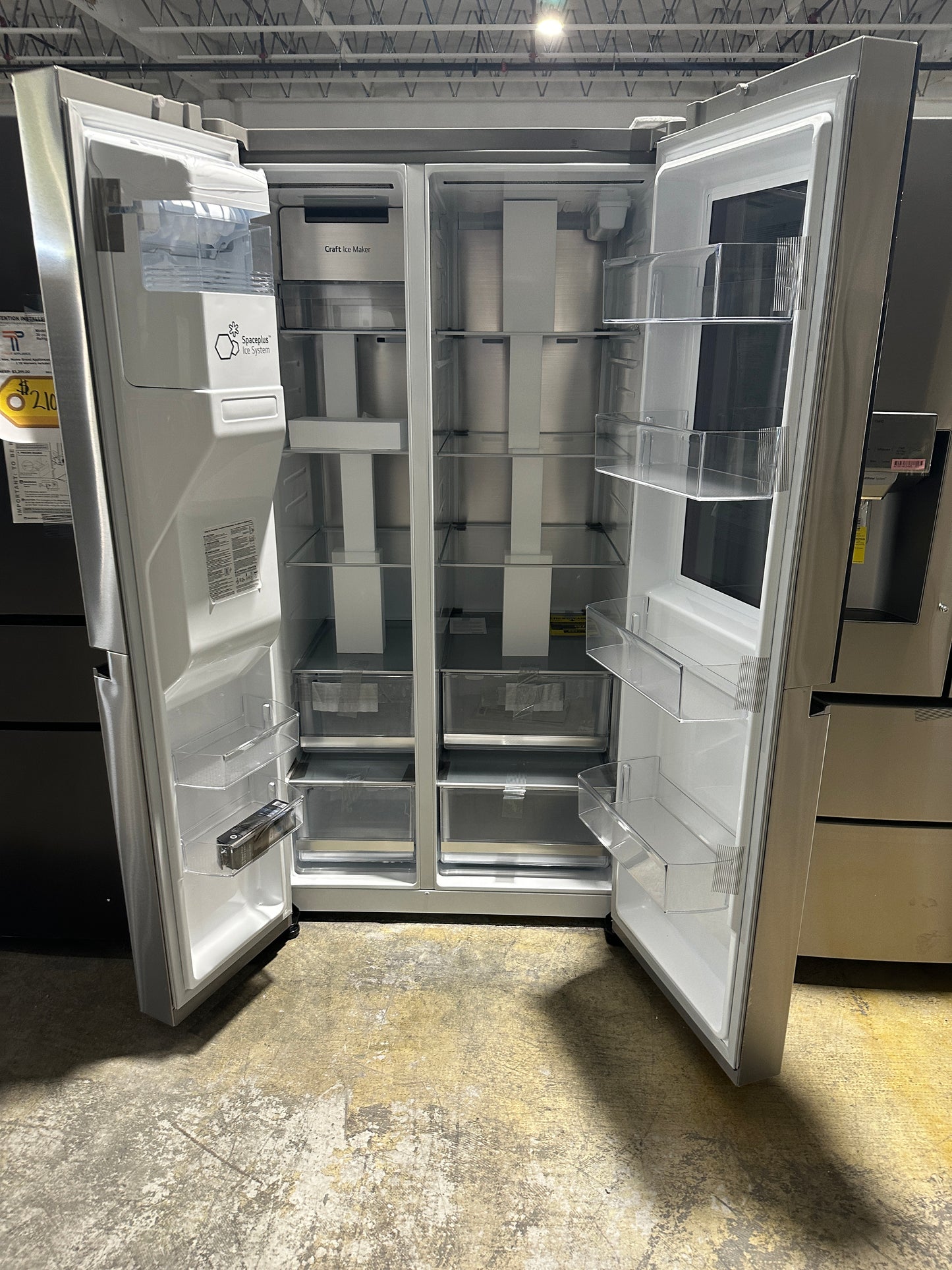 BRAND NEW LG SIDE-BY-SIDE STAINLESS STEEL REFRIGERATOR MODEL: LRSOS2706S REF13428S