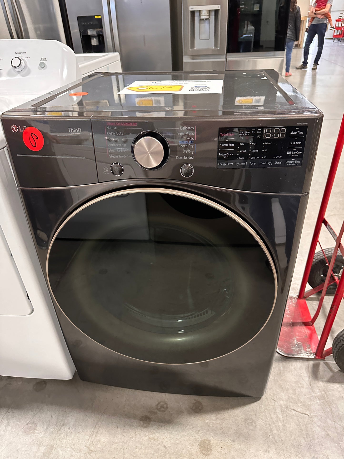 LG STACKABLE SMART GAS DRYER MODEL: DLGX4001B DRY12580