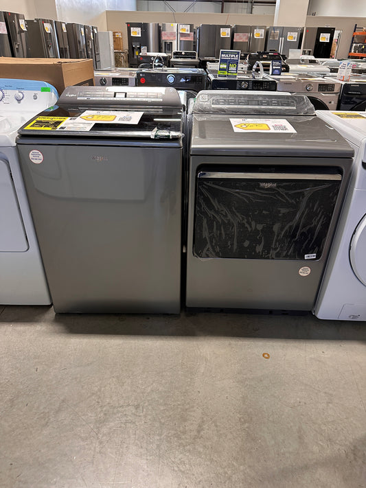 BRAND NEW WHIRLPOOL TOP LOAD WASHER ELECTRIC DRYER LAUNDRY SET - WAS13293 DRY12570