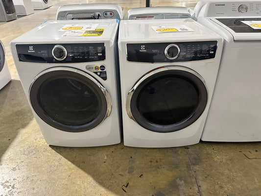 ELECTROLUX STACKABLE LAUNDRY SET NEW FRONT LOAD WASHER ELECTRIC DRYER WAS12196S DRY12144S