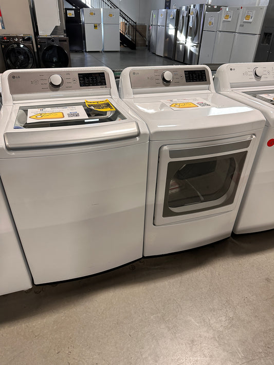 GREAT NEW LG TOP LOAD WASHER ELECTRIC DRYER LAUNDRY SET - WAS13302 DRY12600