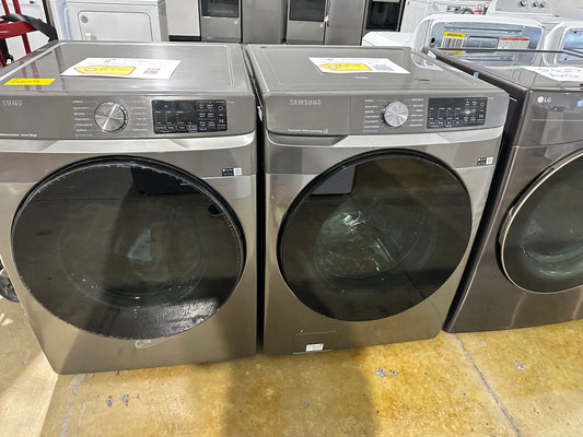 GORGEOUS NEW SAMSUNG STACKABLE SMART LAUNDRY SET WAS12172S DRY12193S