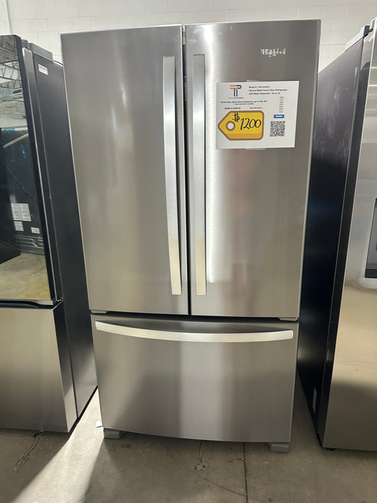 NEW WHIRLPOOL FRENCH DOOR REFRIGERATOR with INTERNAL WATER MODEL: WRF535SWHZ REF13567S