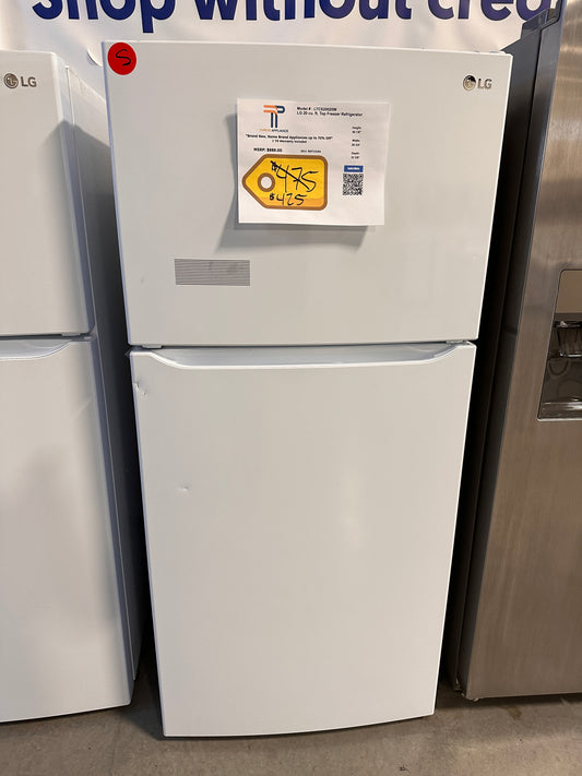 New LG - 20.2 Cu. Ft. Top-Freezer Refrigerator - White  MODEL: LTCS20020W  REF13184