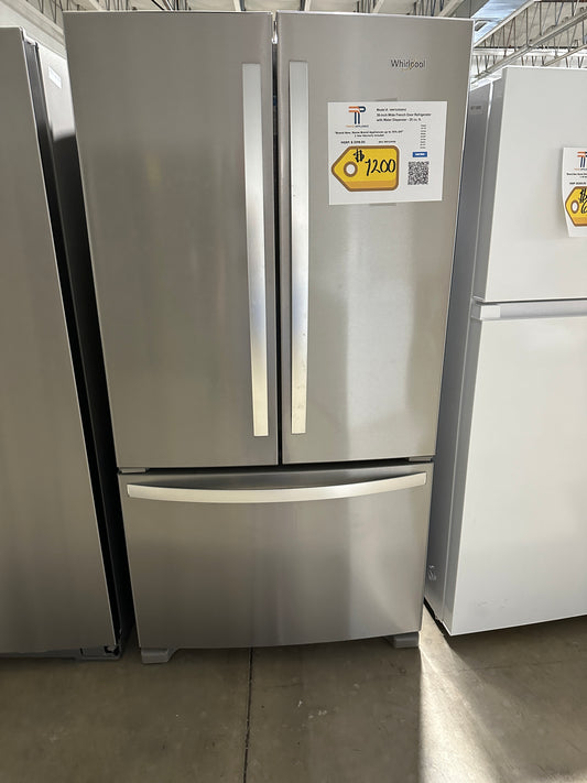 NEW WHIRLPOOL FRENCH DOOR REFRIGERATOR with INTERNAL WATER DISPENSER MODEL: WRF535SWHZ REF13492S