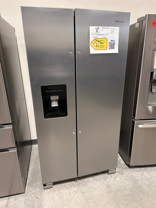 GORGEOUS NEW WHIRLPOOL SIDE BY SIDE REFRIGERATOR MODEL: WRS315SDHZ REF13203