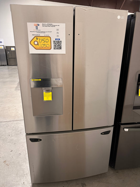 GREAT NEW LG 29 CU FT FRENCH DOOR REFRIGERATOR MODEL: LRFWS2906S REF13235