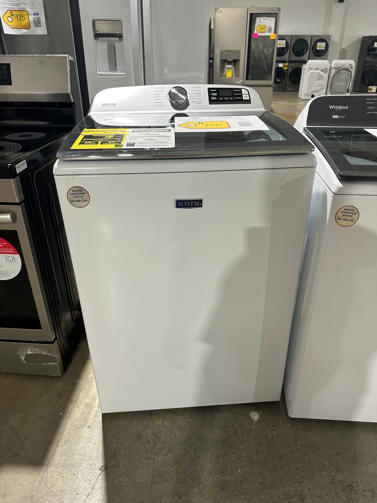 GREAT NEW TOP LOAD MAYTAG WASHER MODEL: MVW7232HW2 WAS12157S