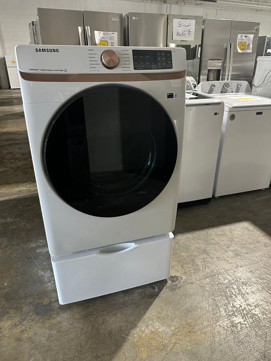 Electric Dryer with Steam and Sensor Dry - Ivory MODEL: DVE50BG8300E DRY12223S